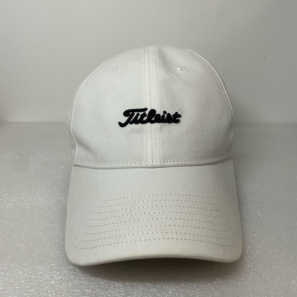 Titleist Cap Hat Strap Back Men Adjustable White Golf  Embroider Bears Best